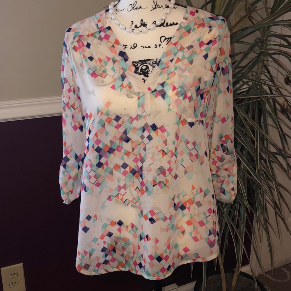 MUST GO! Preloved Maurice medium sheer blouse